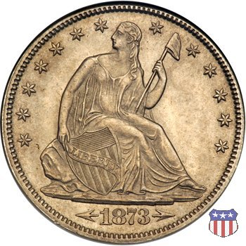 Liberty Seated - Variety 5 (1873-1874) 1873 (Carson City)