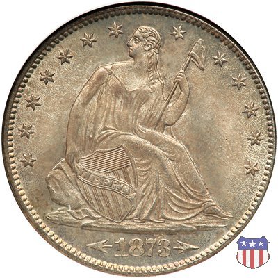 Liberty Seated - Variety 5 (1873-1874) 1873 (San Francisco)