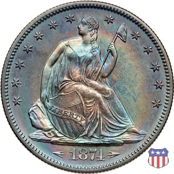 Liberty Seated - Variety 5 (1873-1874) 1874 (Philadelphia)