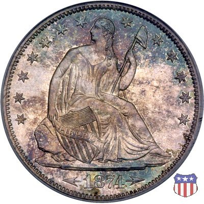 Liberty Seated - Variety 5 (1873-1874) 1874 (San Francisco)