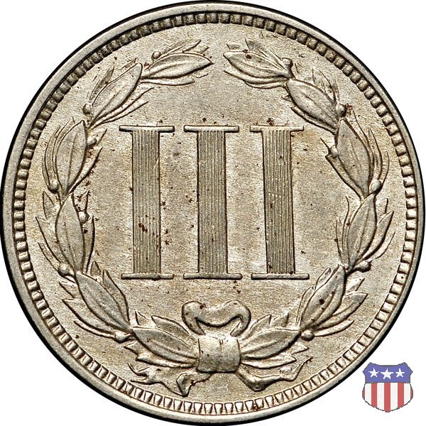 Nickel Three Cent (1865-1889) 1869 (Philadelphia)