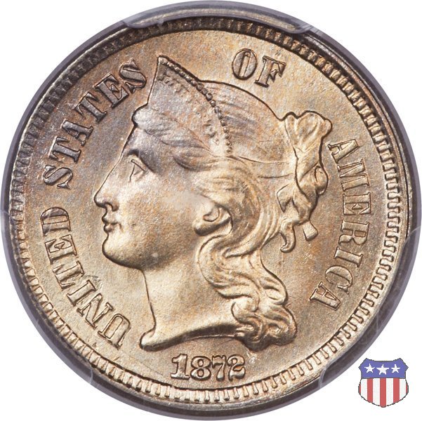 Nickel Three Cent (1865-1889) 1872 (Philadelphia)