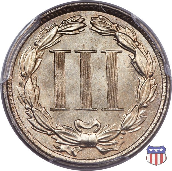 Nickel Three Cent (1865-1889) 1872 (Philadelphia)