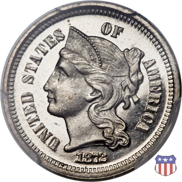 Nickel Three Cent (1865-1889) 1872 (Philadelphia)