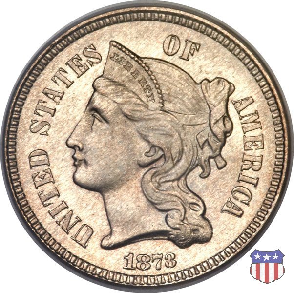 Nickel Three Cent (1865-1889) 1873 (Philadelphia)