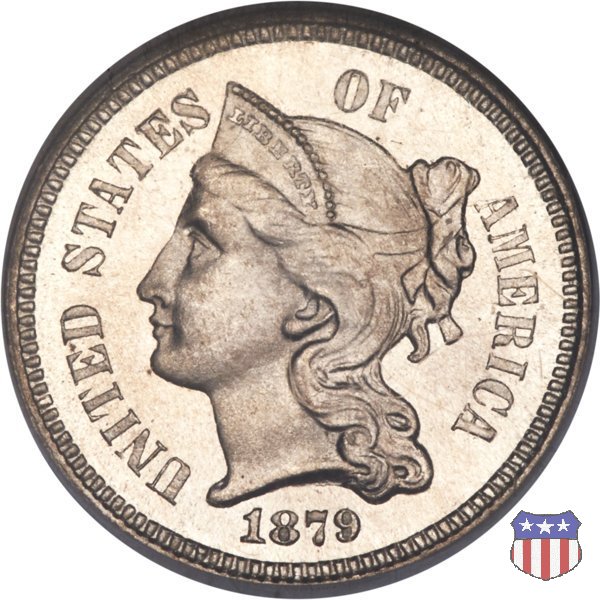 Nickel Three Cent (1865-1889) 1879 (Philadelphia)