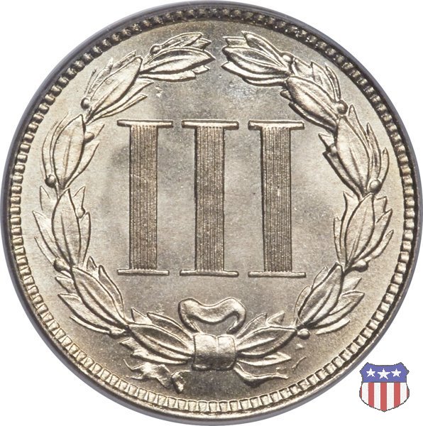 Nickel Three Cent (1865-1889) 1880 (Philadelphia)