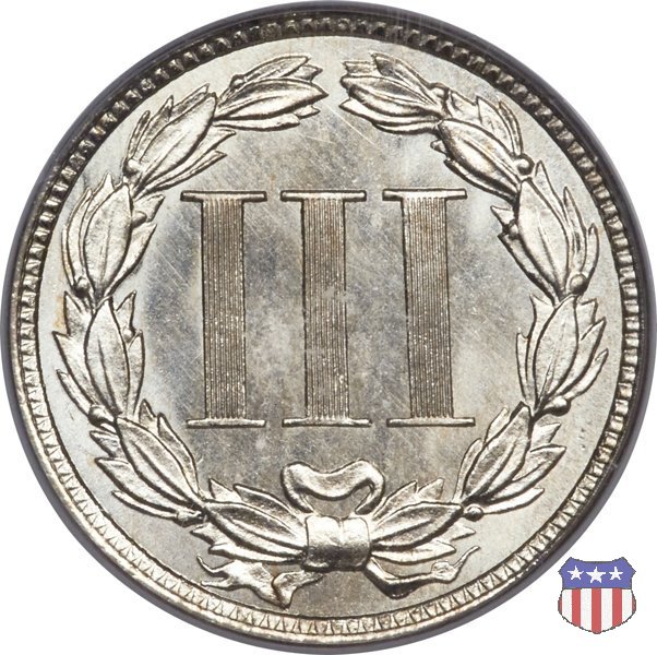 Nickel Three Cent (1865-1889) 1881 (Philadelphia)