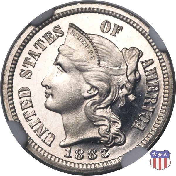 Nickel Three Cent (1865-1889) 1883 (Philadelphia)