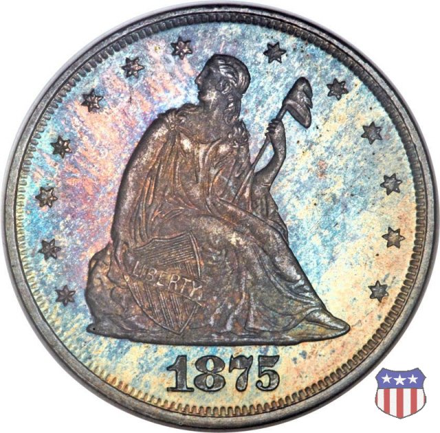 Seated Liberty Twenty-cent pieces (1875-1878) 1875 (Philadelphia)