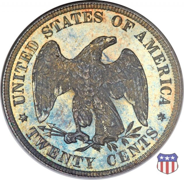 Seated Liberty Twenty-cent pieces (1875-1878) 1875 (Philadelphia)