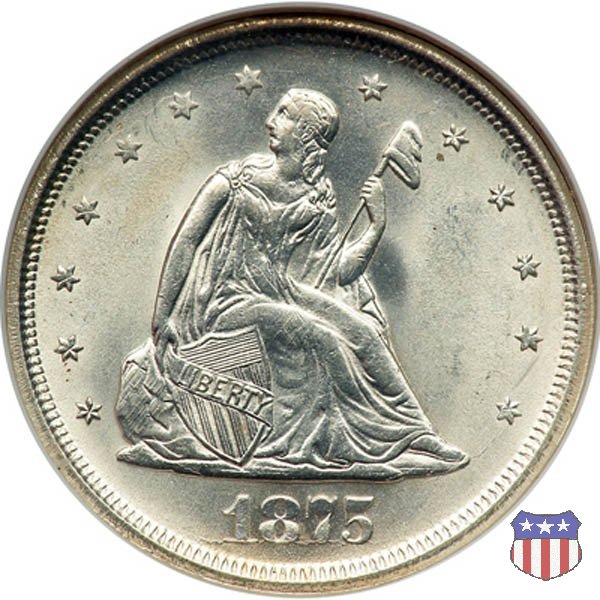 Seated Liberty Twenty-cent pieces (1875-1878) 1875 (San Francisco)