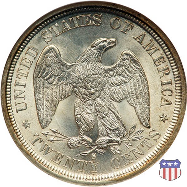 Seated Liberty Twenty-cent pieces (1875-1878) 1875 (San Francisco)