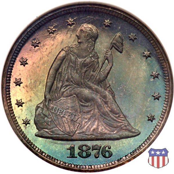 Seated Liberty Twenty-cent pieces (1875-1878) 1876 (Philadelphia)