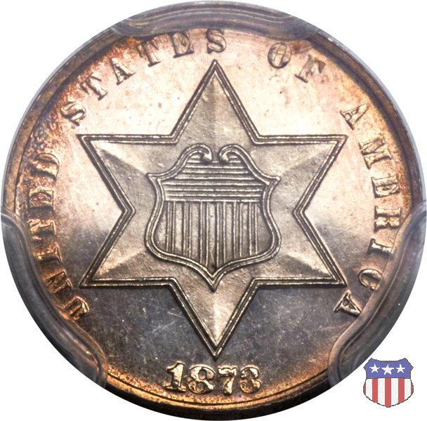 Silver Three Cent (Trimes) (1851-1873) 1873 (Philadelphia)