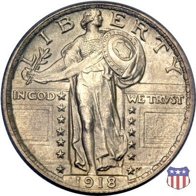 Standing Liberty - Variety 2 (1917-1930) 1918 (Philadelphia)