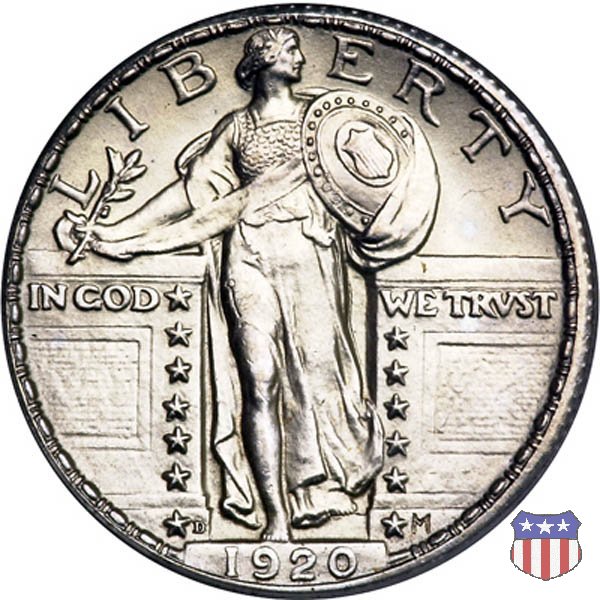 Standing Liberty - Variety 2 (1917-1930) 1920 (Denver)