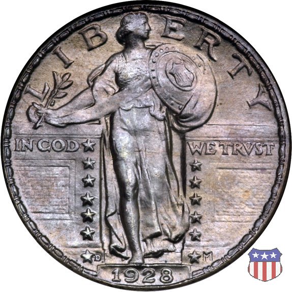 Standing Liberty - Variety 2 (1917-1930) 1928 (Denver)