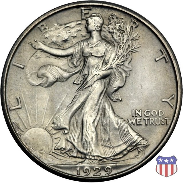 Walking Liberty (1916-1947) 1929 (Denver)