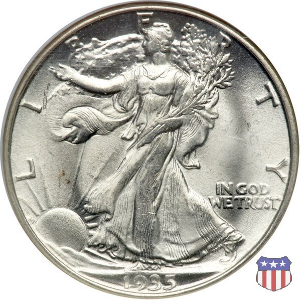 Walking Liberty (1916-1947) 1935 (Denver)