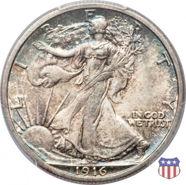 Walking Liberty (1916-1947) 1916 (Denver)