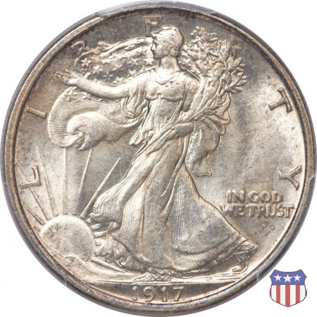 Walking Liberty (1916-1947) 1917 (Denver)