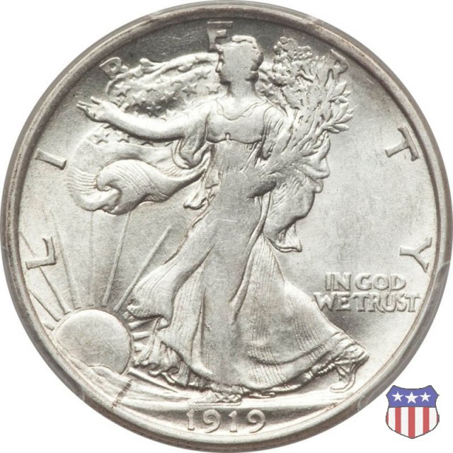 Walking Liberty (1916-1947) 1919 (Denver)