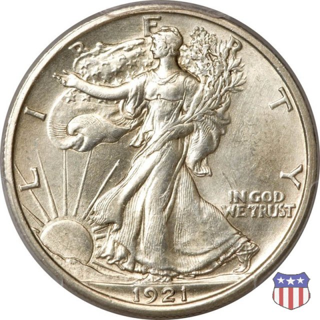 Walking Liberty (1916-1947) 1921 (Denver)