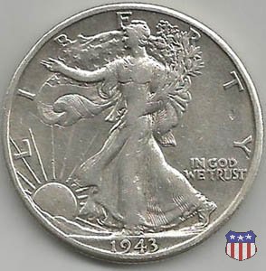 Walking Liberty (1916-1947) 1943 (Denver)