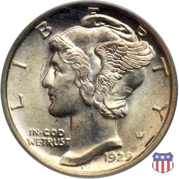 Winged Liberty Head or Mercury (1916-1945) 1929 (Denver)