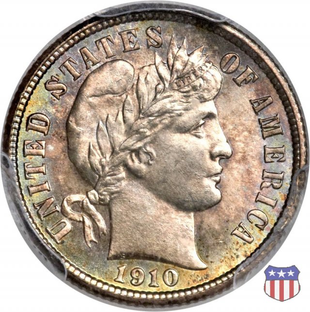Barber or Liberty Head (1892-1916) 1910 (Philadelphia) Barber or Liberty Head (1892-1916) 1910 (Philadelphia)
