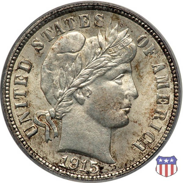 Barber or Liberty Head (1892-1916) 1915 (Philadelphia) Barber or Liberty Head (1892-1916) 1915 (Philadelphia)