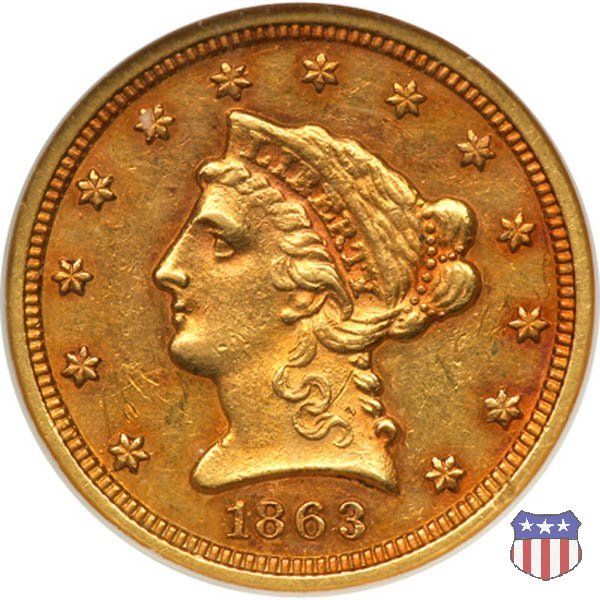 Liberty Head (1840-1907) 1863 (San Francisco) Liberty Head (1840-1907) 1863 (San Francisco)