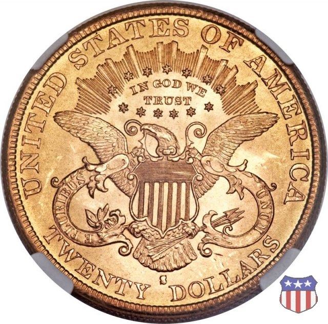 Liberty Head - Motto, TWENTY DOLLARS (1877-1907) 1892 (San Francisco) Liberty Head - Motto, TWENTY DOLLARS (1877-1907) 1892 (San Francisco)