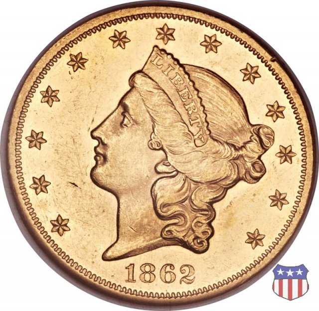 Liberty Head - No Motto (1849-1866) 1862 (Philadelphia) Liberty Head - No Motto (1849-1866) 1862 (Philadelphia)