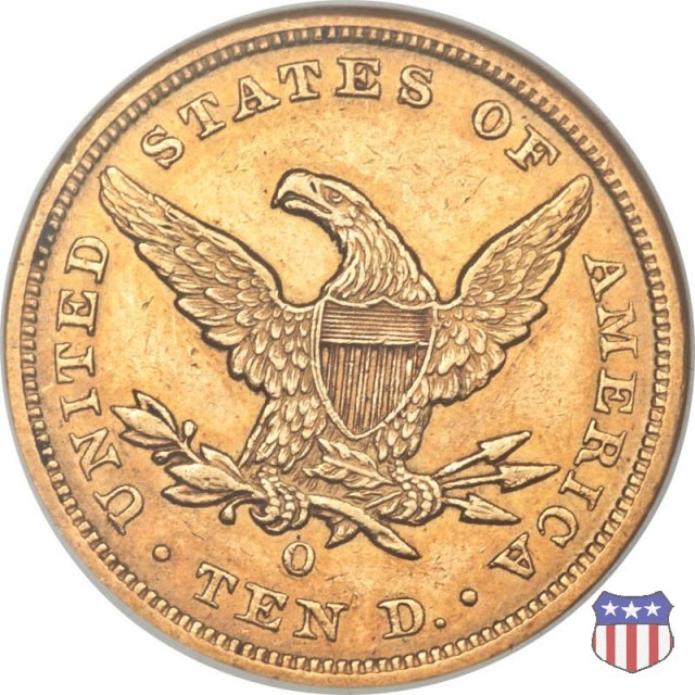 Liberty Head, No Motto Above Eagle (1838-1866) 1857 (New Orleans)