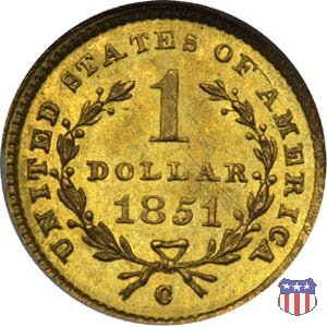 Liberty Head (1849-1854) 1851 (Charlotte) Liberty Head (1849-1854) 1851 (Charlotte)