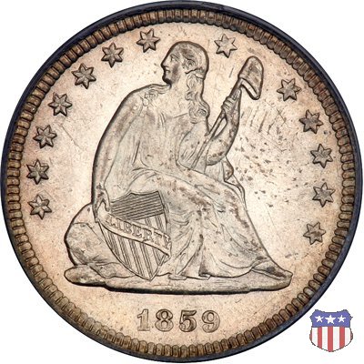 Liberty Seated - Variety 1 (1838-1866) 1859 (New Orleans) Liberty Seated - Variety 1 (1838-1866) 1859 (New Orleans)