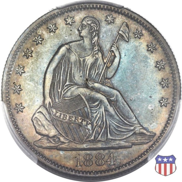 Liberty Seated - Variety 4 (1866-1891) 1884 (Philadelphia) Liberty Seated - Variety 4 (1866-1891) 1884 (Philadelphia)