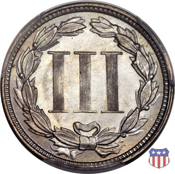 Nickel Three Cent (1865-1889) 1876 (Philadelphia)