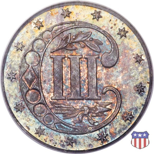 Silver Three Cent (Trimes) (1851-1873) 1868 (Philadelphia)
