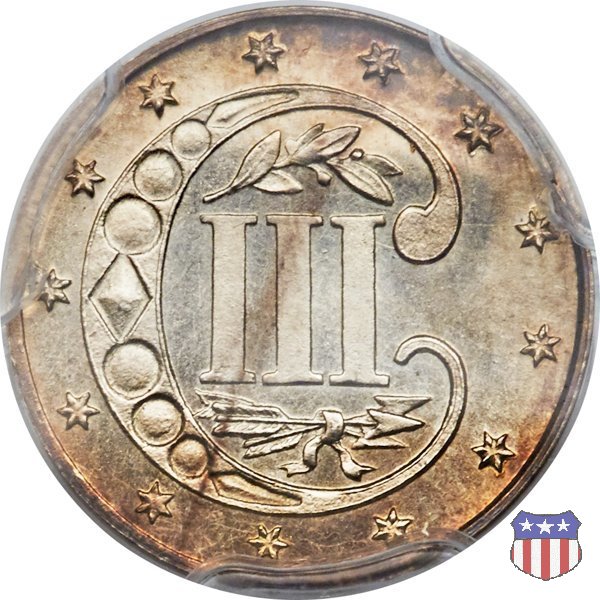 Silver Three Cent (Trimes) (1851-1873) 1869 (Philadelphia)