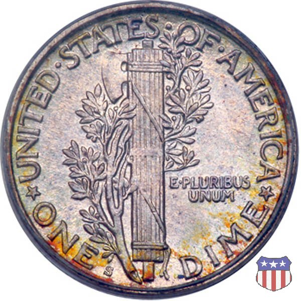 Winged Liberty Head or Mercury (1916-1945) 1918 (San Francisco) Winged Liberty Head or Mercury (1916-1945) 1918 (San Francisco)