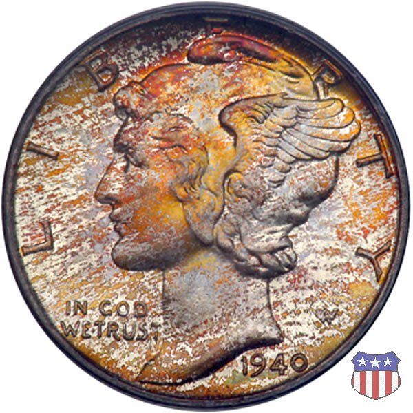 Winged Liberty Head or Mercury (1916-1945) 1940 (Denver) Winged Liberty Head or Mercury (1916-1945) 1940 (Denver)